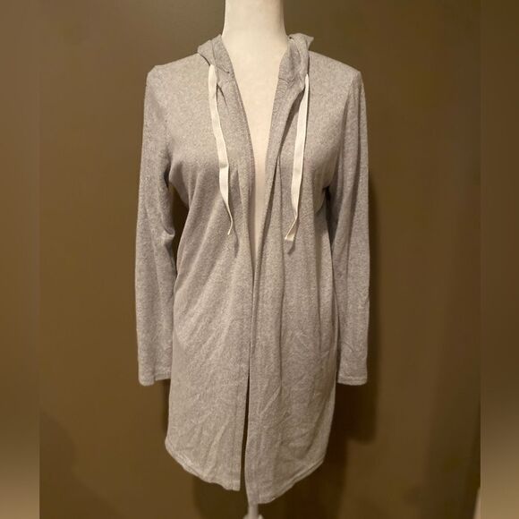 Justify Grey Hooded Cardigan Size XL - Picture 2 of 10
